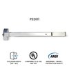 Premier Lock Heavy-Duty Grade 1 Panic Bar - Exit Device -  30-36" PED01